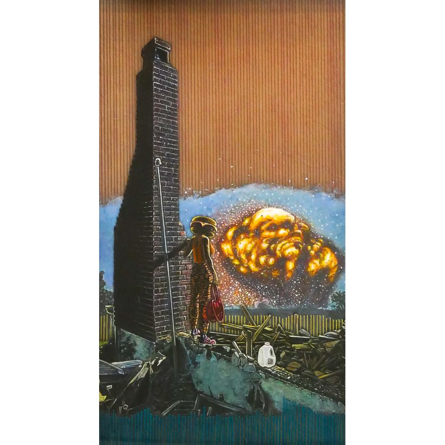 Rich Stevens 'Look at how much moving on I've done' Mixed Media Artwork, 2019