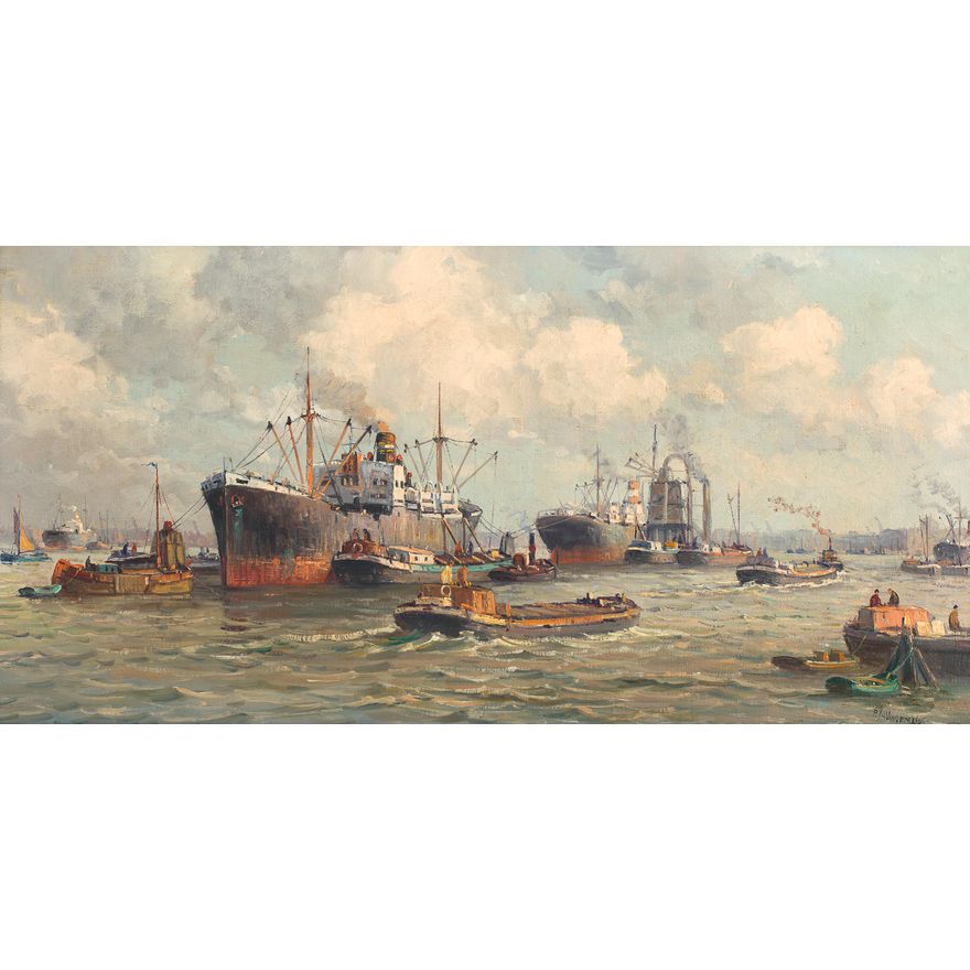Pieter Johannes Wagemans | Widok na port
