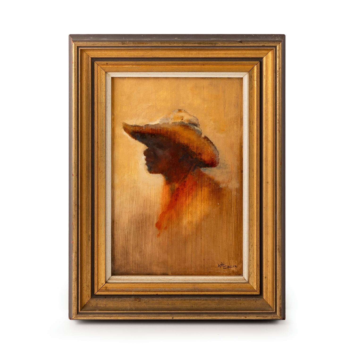 59 · W. R. (Mike) Lyons (1930-1985), Untitled (Man with Hat in Profile),