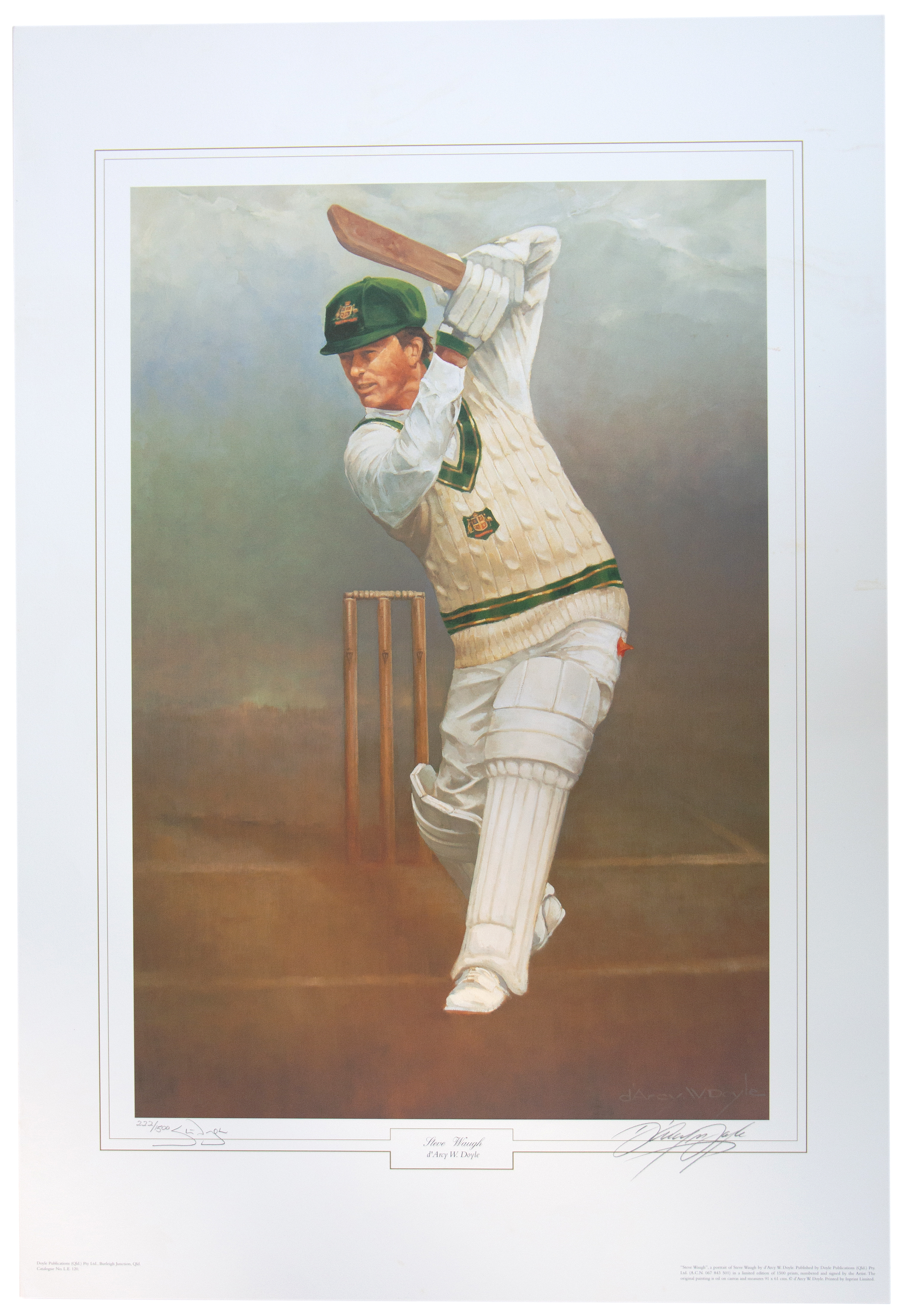 319 · D'Arcy Doyle (1932-2001), 'Steve Waugh', c.2000, VGC