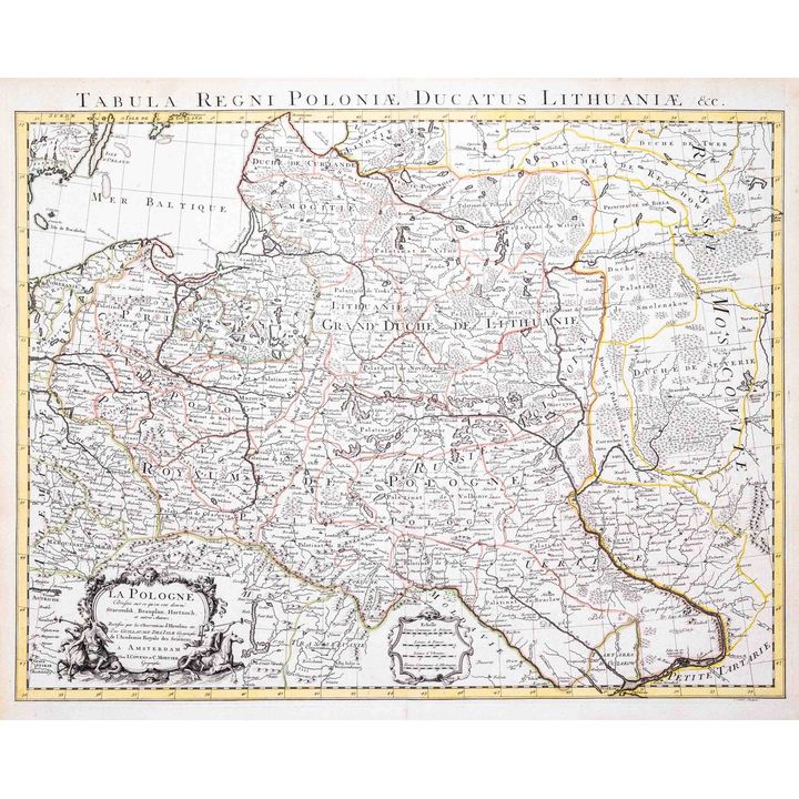 Guillaume de l’Isle | La Pologne dresée sur ce qu’en ont donne Starovolsk, Beauplan, Hartknoch...