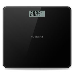 NUTRI FIT DIGITAL BATHROOM SCALE FOR BODY WEIGHT, BATH SCALE FOR ACCURATE WEIGHT WATCHING WITH LARGE LCD DISPLAY, MOST ACCURATE FO