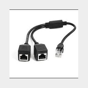 RJ45 1 To 2 Splitter Connector extender - Bar 9900957690259-51748/7120 SN B2 (S3)