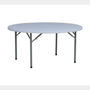 Vytal Home Foldable 10 Seater Round Table-Lightweight|Cracked