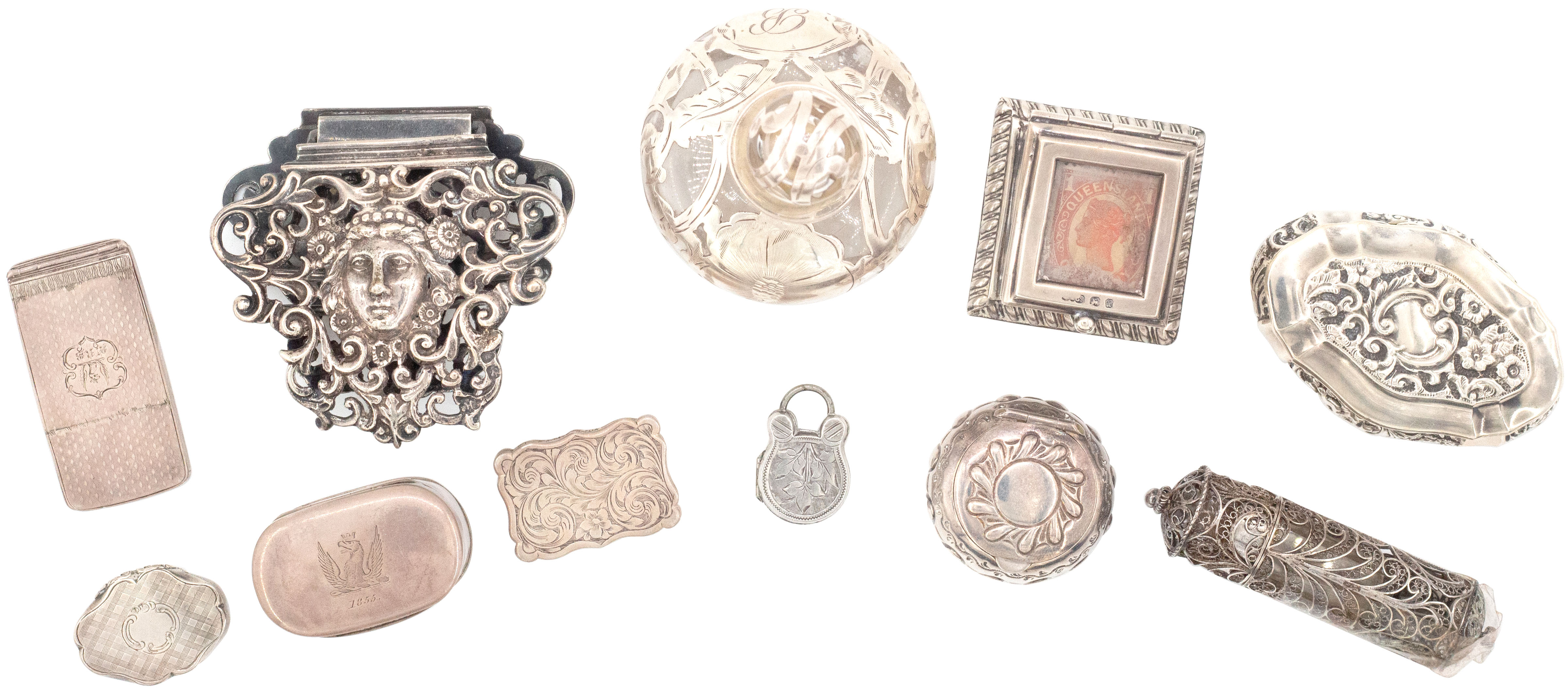 174 · Great Britain, Victorian Silver Vinaigrette, c.1840, VGC