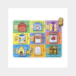 Melissa + Doug Wooden Magnetic Hide + Seek Board-51462/3063 B5 (S2)