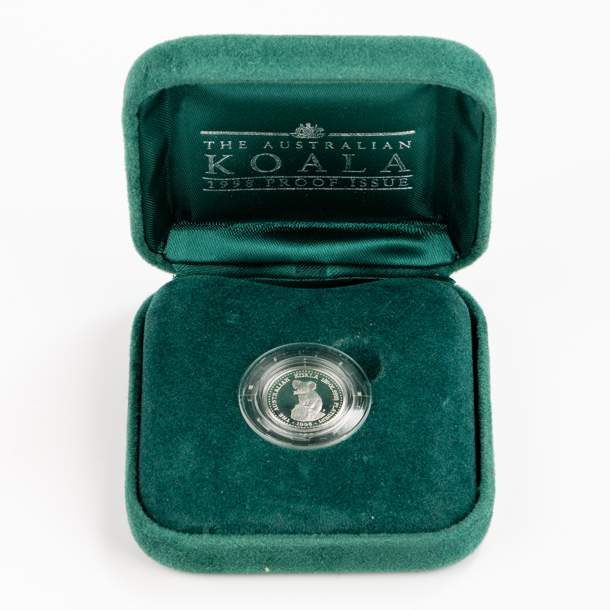 Elizabeth II, 1/10th Platinum Koala, Fifteen Dollars, 1998, FDC