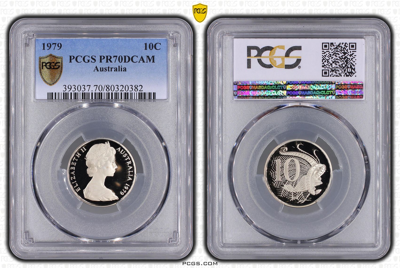 Top pop, Ten Cent, 1979, PCGS PR70DCAM