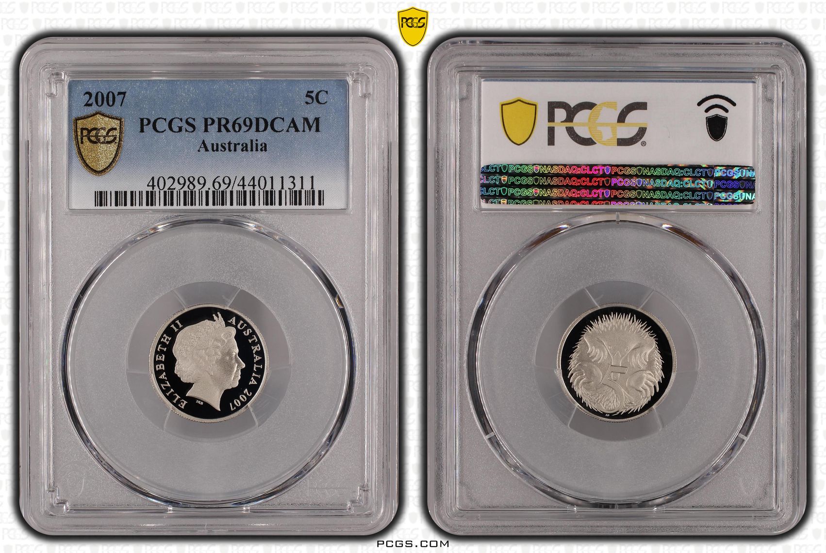 Five Cent, 2007, PCGS PR69DCAM