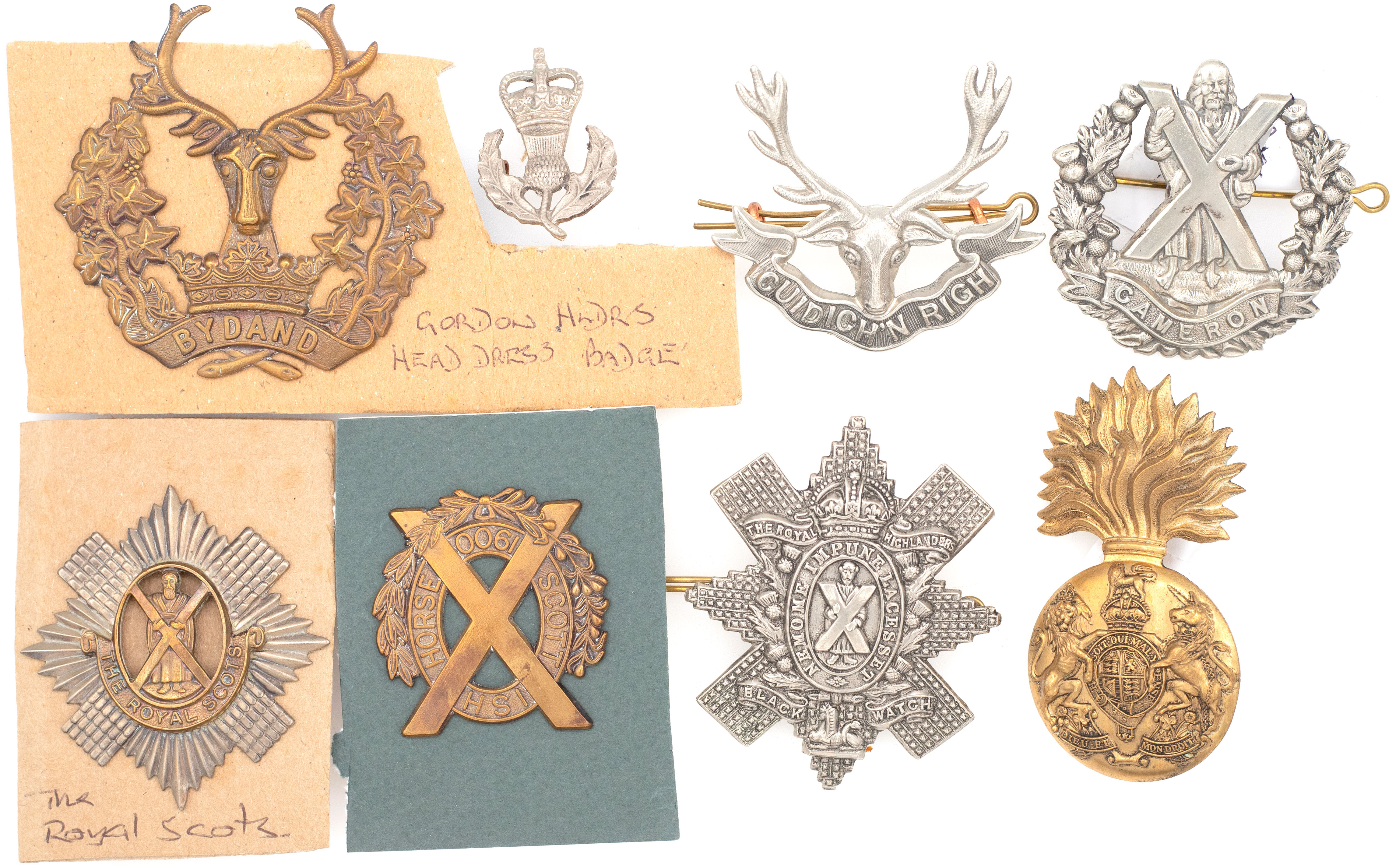 Scotland, Scottish Regimental Badges, 1914 - 1960, VGC