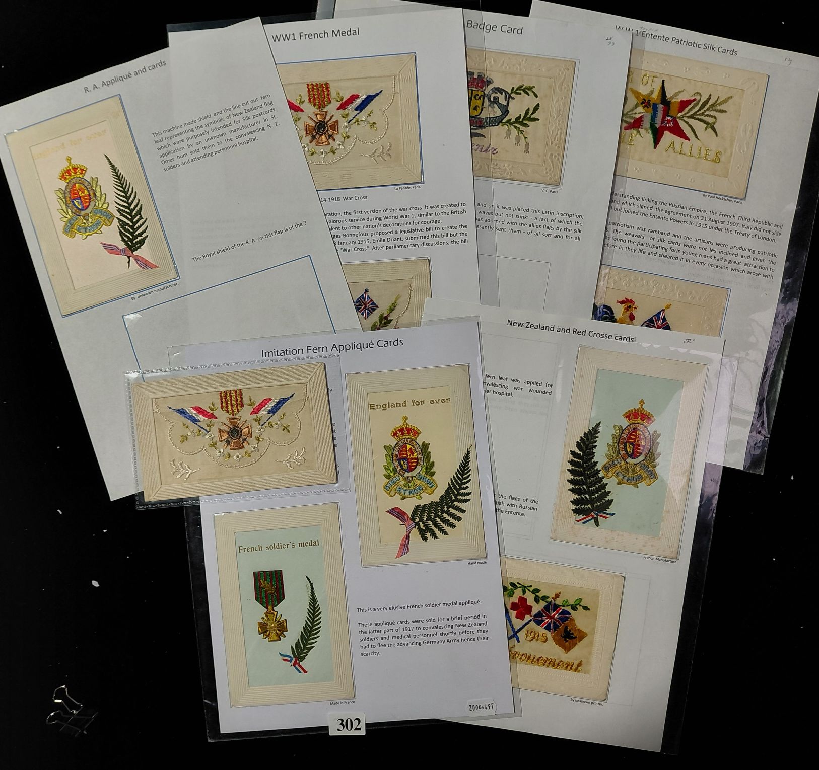 302 · SILK POSTCARDS