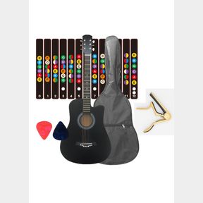 Courante acoustic 38in guitar with bag note stickers capo plectrums Luthier setup included |