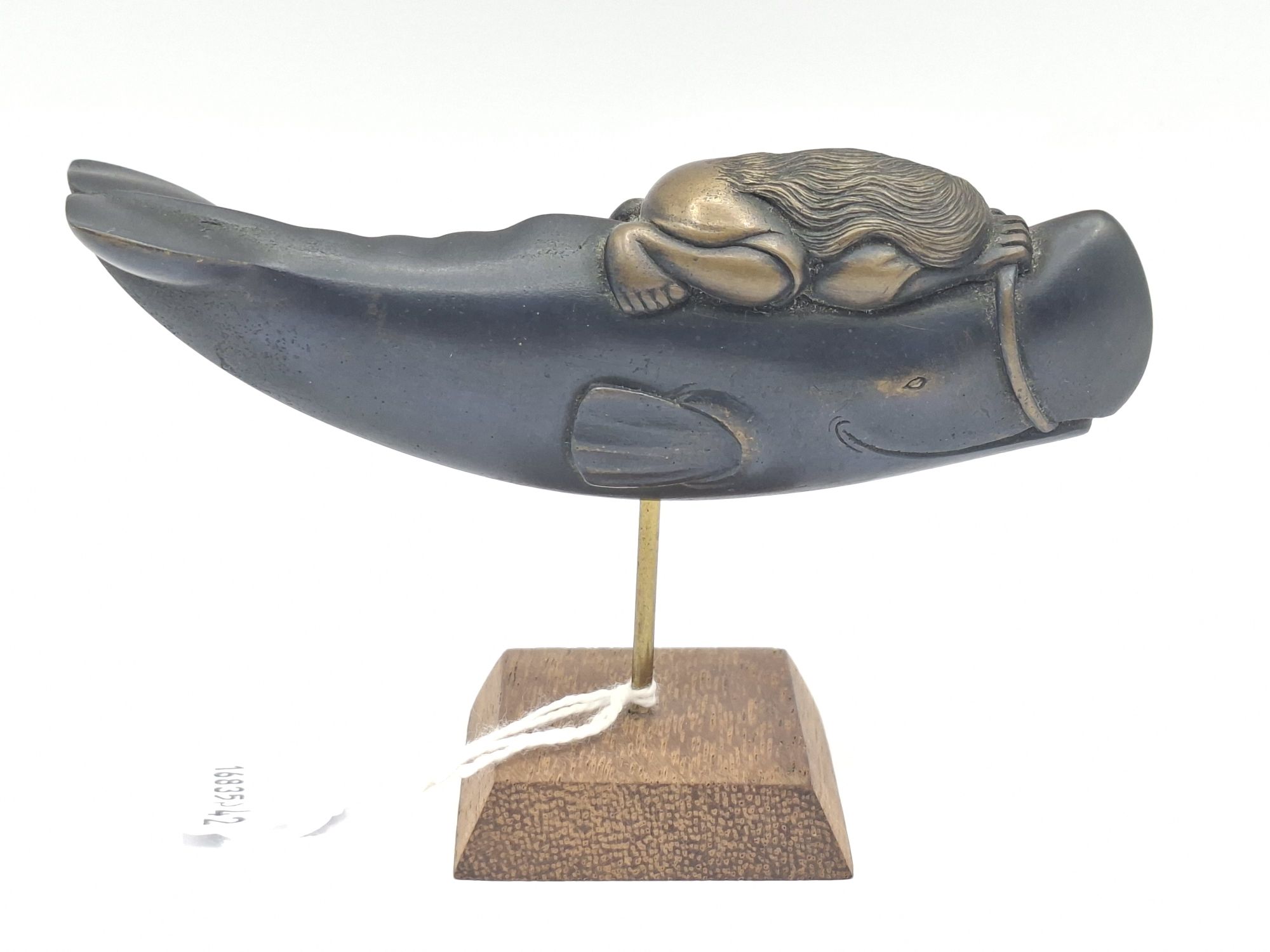 Whale Rider Bronze Sculpture