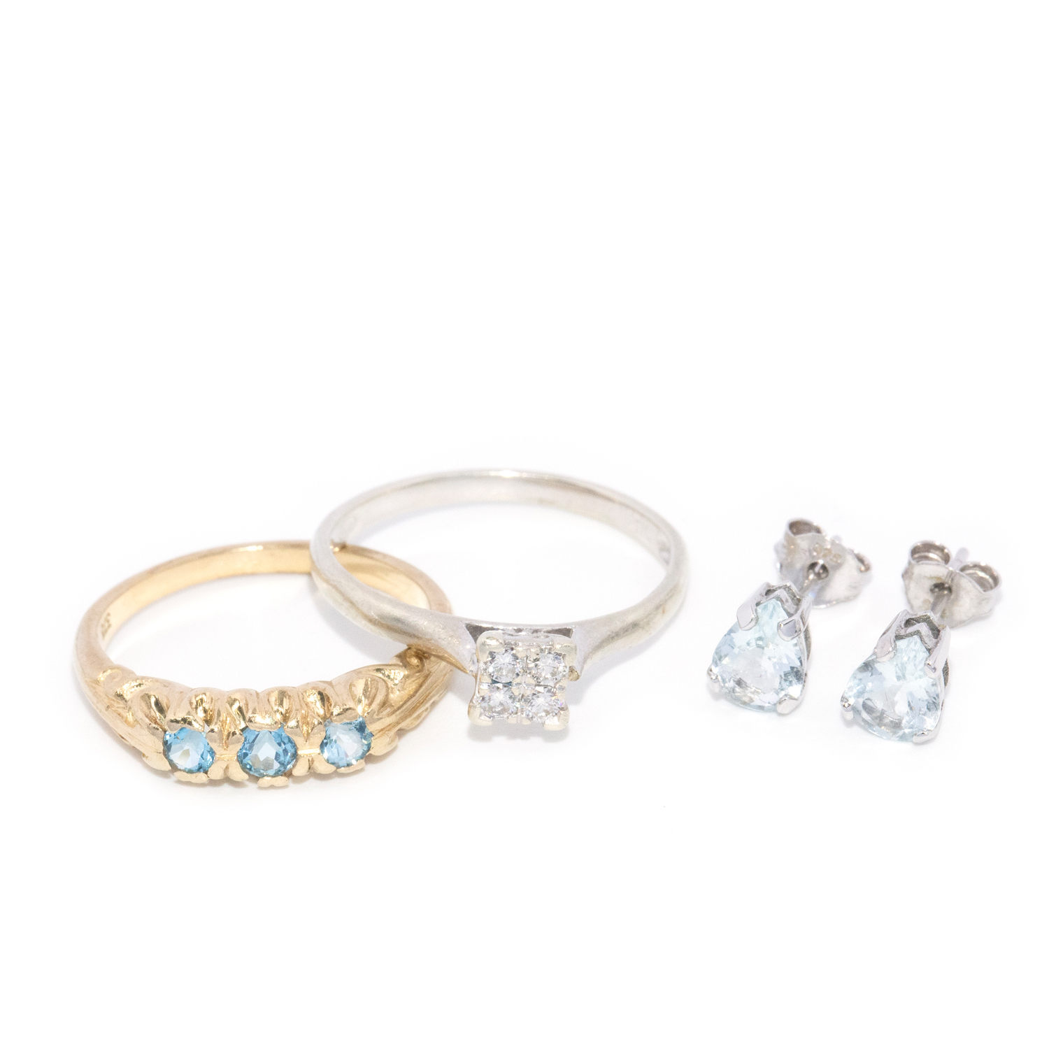 9ct Rings and Earrings