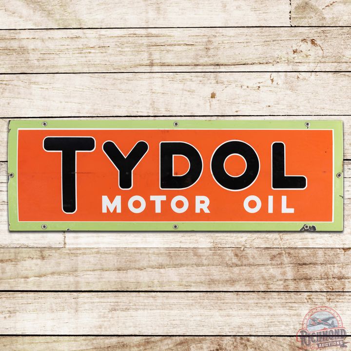 Tydol Motor Oil Horizontal SS Porcelain Sign
