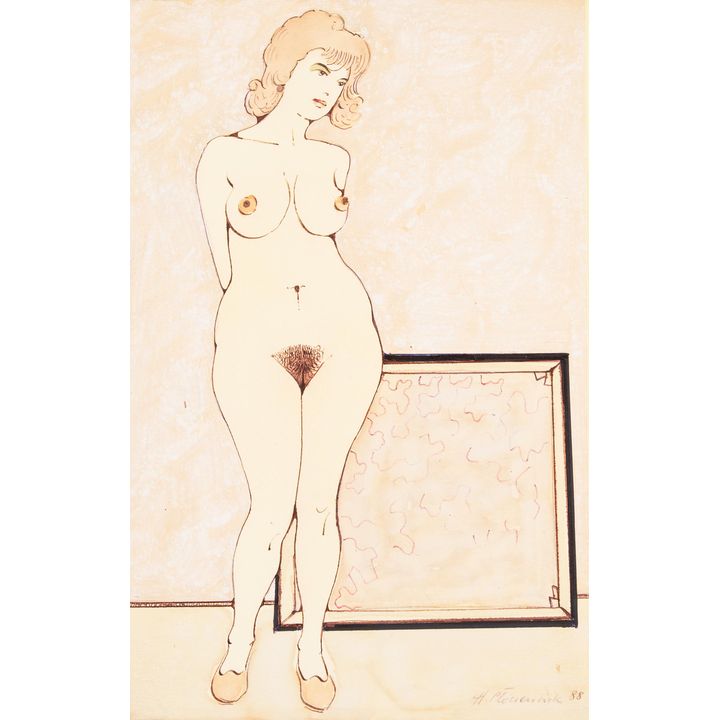 Henryk Płóciennik | Akt stojacy, 1988