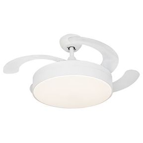Bright Star 4 Blade Ceiling Fan With Extendable Blades Light White White |