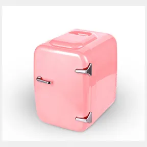 BD Mini 4lt Cosmetic Fridge Retro Pink For Serums Creams Masks etc White |