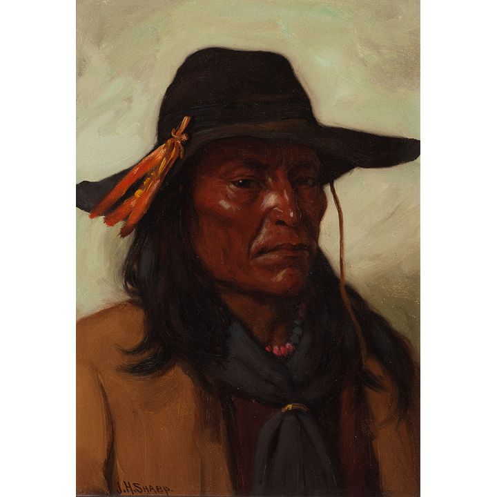 Joseph Henry Sharp (1859-1953), Chief Duck Man