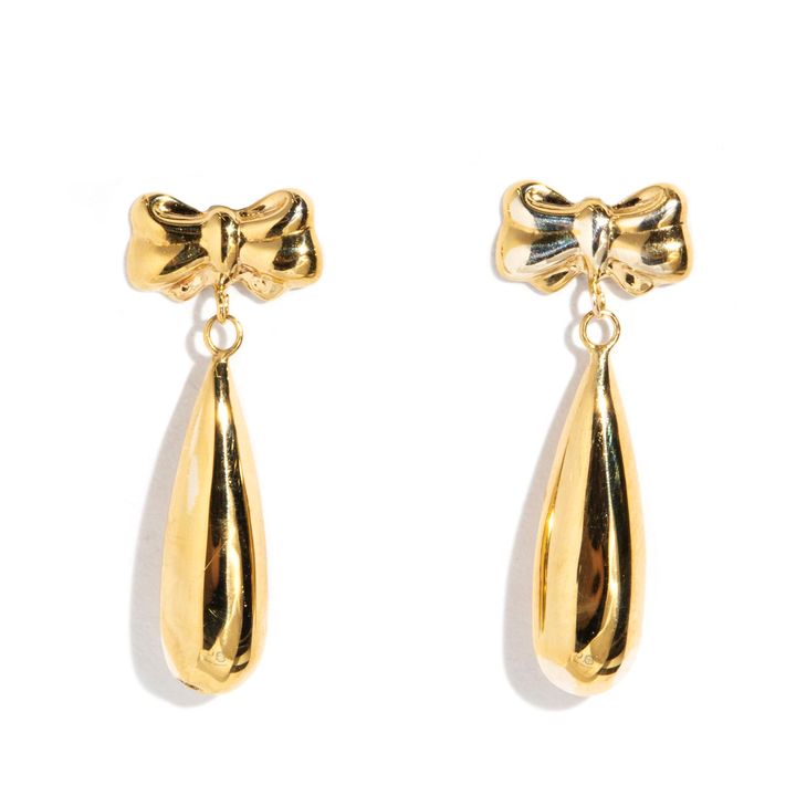 9 Carat Gold Drop Earrings,