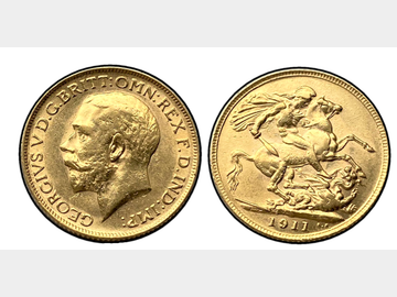 1911 GEORGE V LONDON MINT GOLD SOVEREIGN