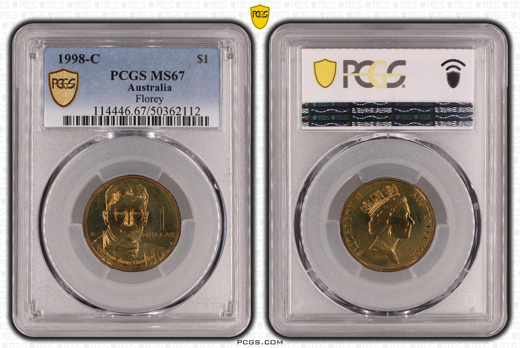 Florey , One Dollar, 1998-C, PCGS MS67