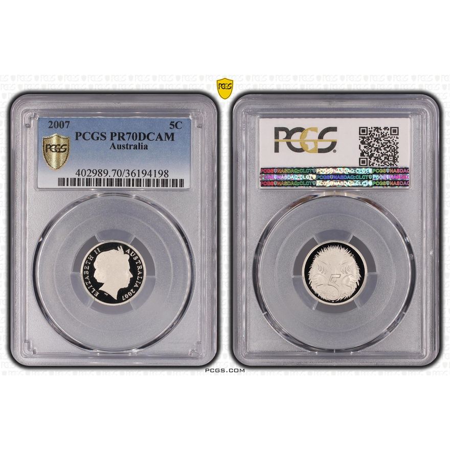 Five Cent, 2007, PCGS PR 70DCAM