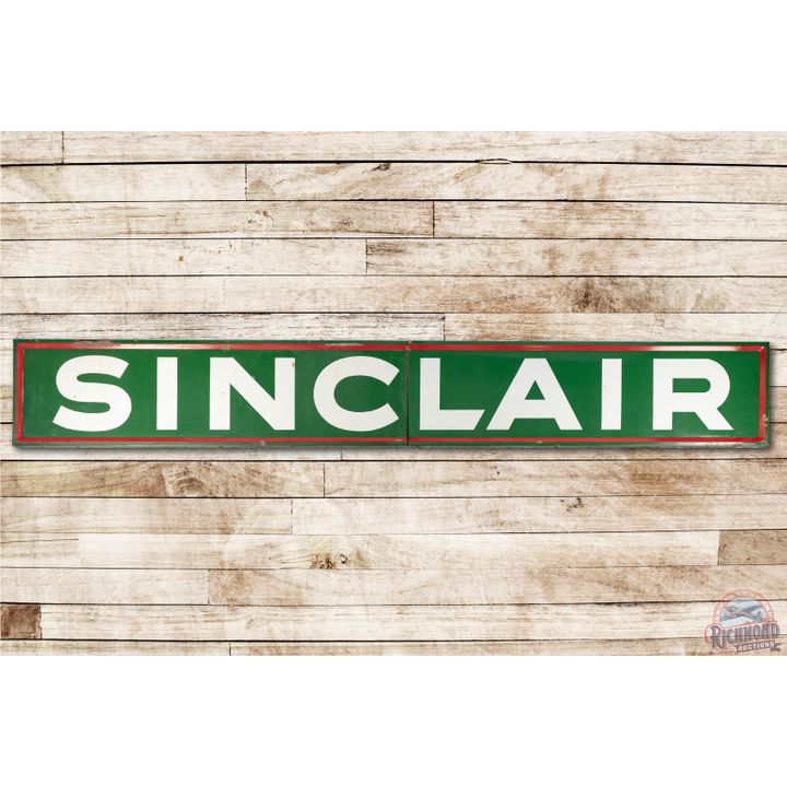 18' Sinclair 2-Piece Horizontal Self Framed Porcelain Sign