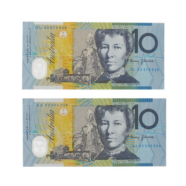 First Prefix - MacFarlane/Henry, Ten Dollar, 2002 Uncirculated