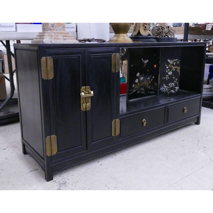 Chinese Rosewood Low Cabinet- 26x52x15''