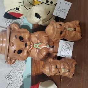 Twin Winton Ranger Scout Smokey Bear Cookie jar and salt/peppers