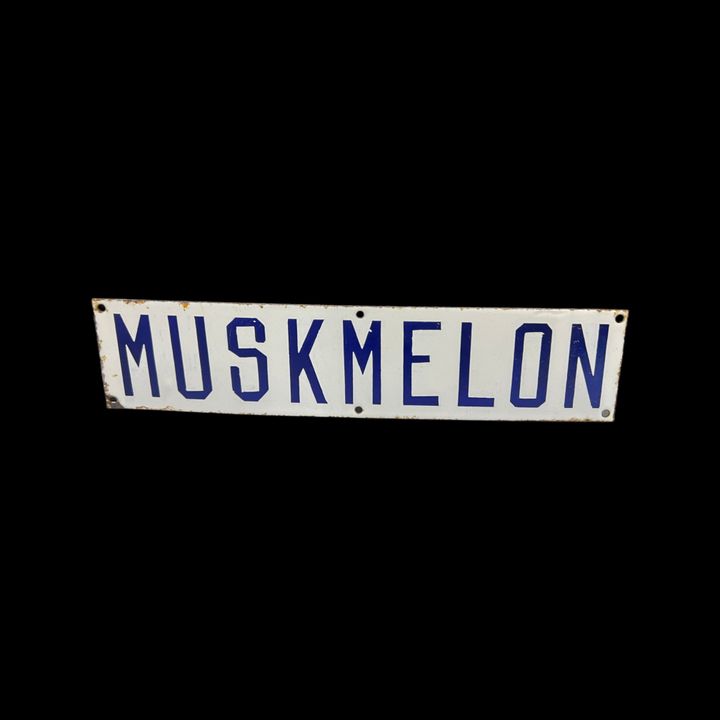 Muskmelon Porcelain Sign