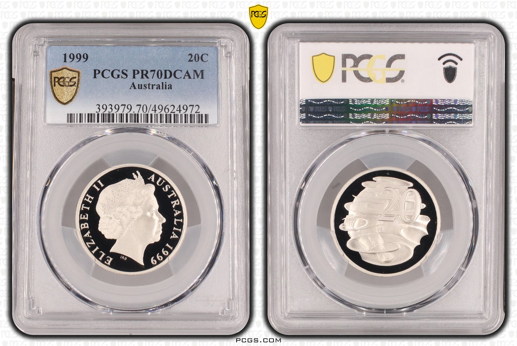 Twenty Cent, 1999, PCGS PR70DCAM