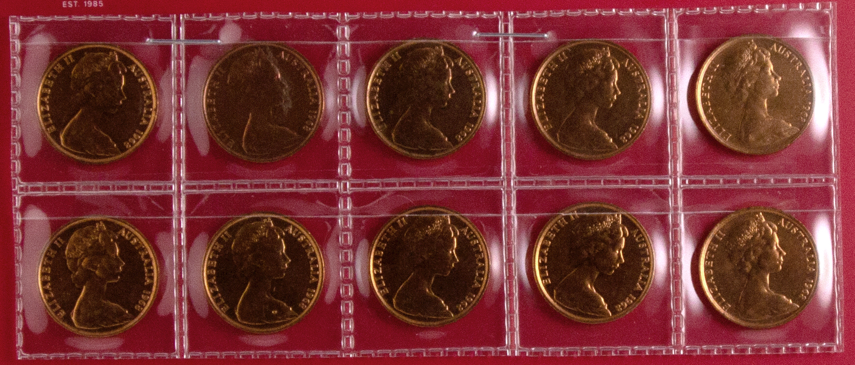 Accumulation, Elizabeth II, Two Cents, 1968, EF - aUNC