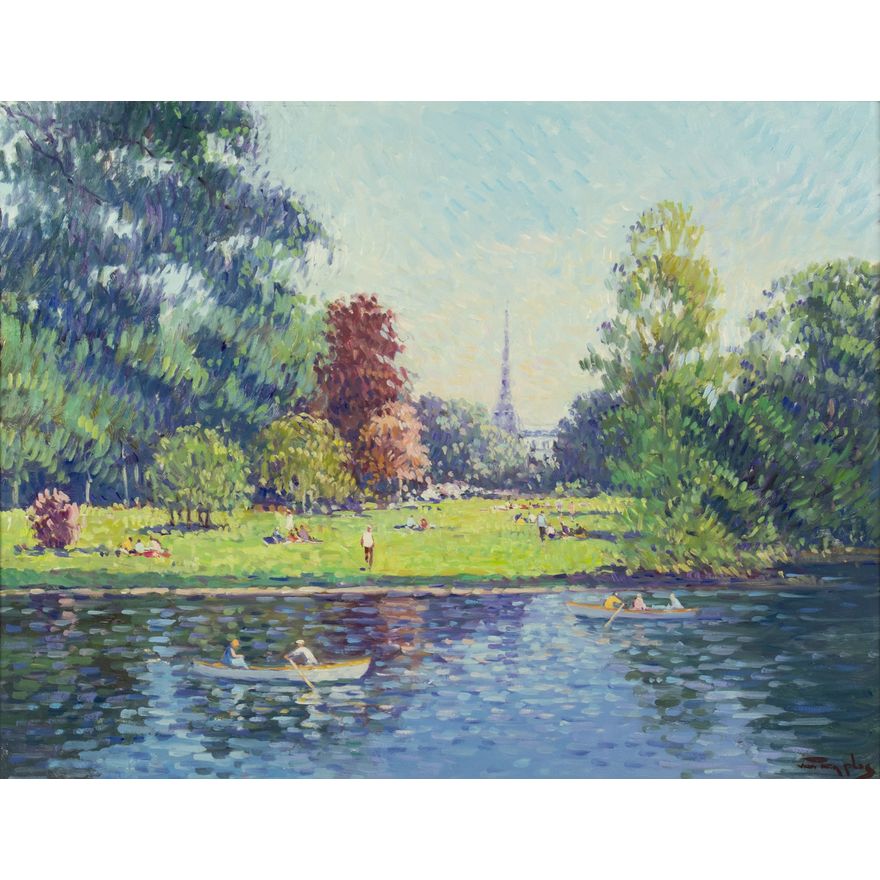 Niek Van der Plas (1954- ): Bois de Boulogne, Paris
