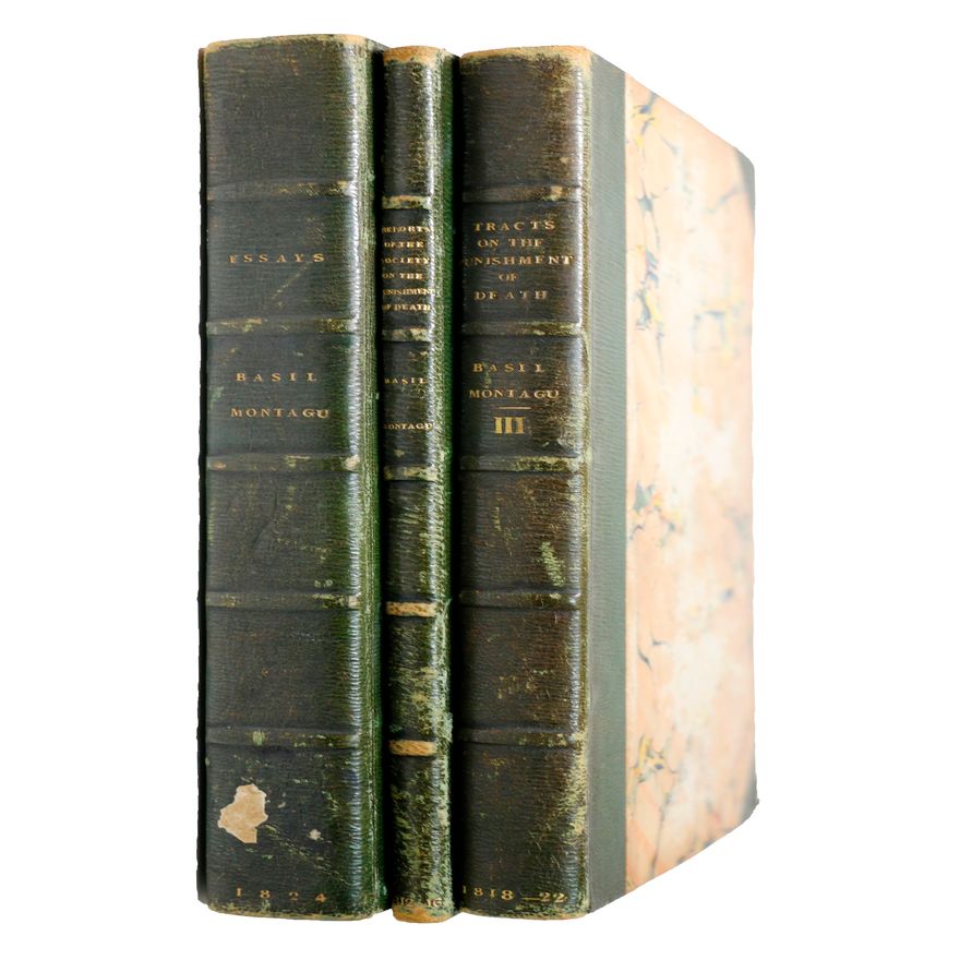 MONTAGU, BASIL  - On the Punishment of Death [3 bound volumes]