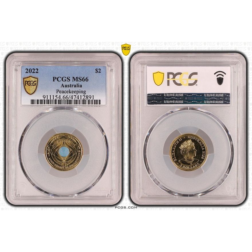 Peacekeeping, Two Dollar, 2022, PCGS MS 66