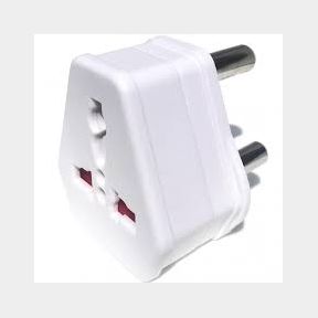 European USA UK Multi Plug to South African Power Converter - White - EU_RSA Power Plug-White- 51743/5346 AS B1 (S5)