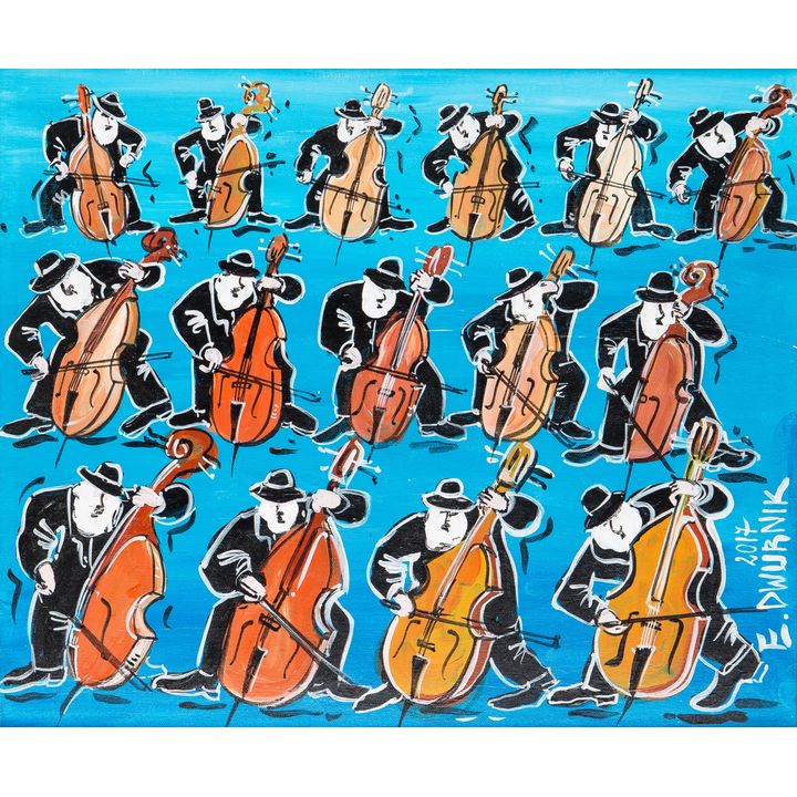 Edward Dwurnik | 15-tu kontrabasistów, 2017 r.