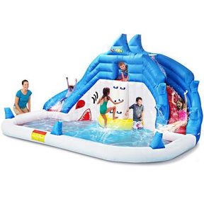 NEW INFLATABLE WATERSLIDE PARK BLOWER & SWIMMING POOL 8033 **