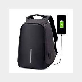 Anti-theft Travel Backpack Laptop School Bag with USB Charging Port-Grey-50582/1798 (B 1 S5)