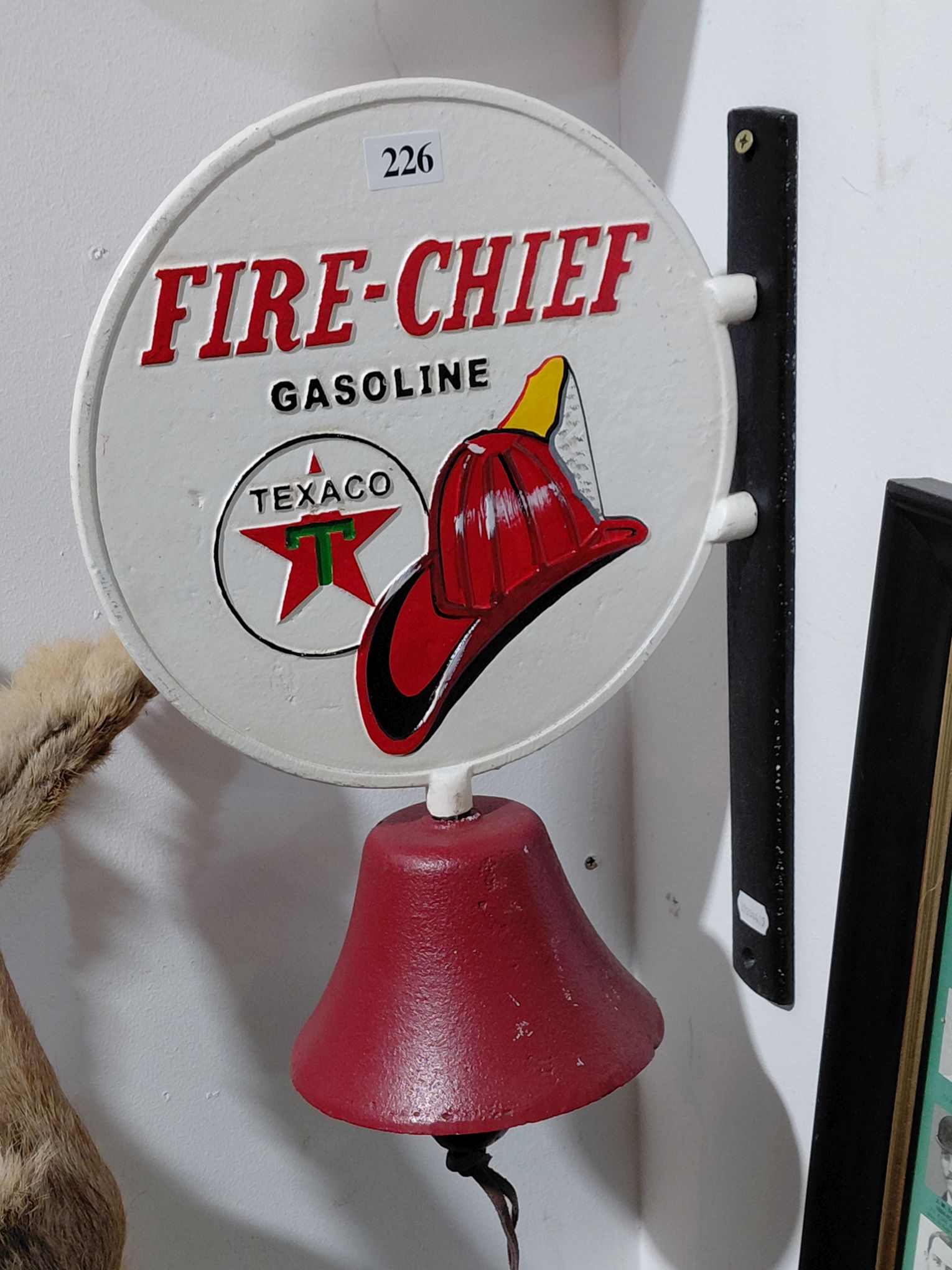 226 · TEXACO GASOLINE CAST IRON BELL