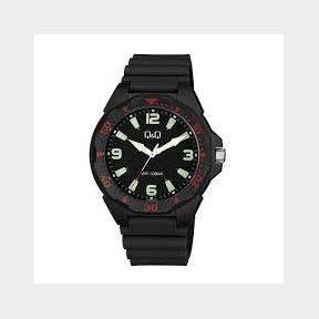 Q Q Unisex Pltic Analog Dial Watch - Black - Bar 4966006824407 - 51746/1271- B4 (S8)