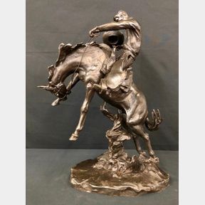 Bronc Twister by C. M. Russell 1912 Recast Bronze