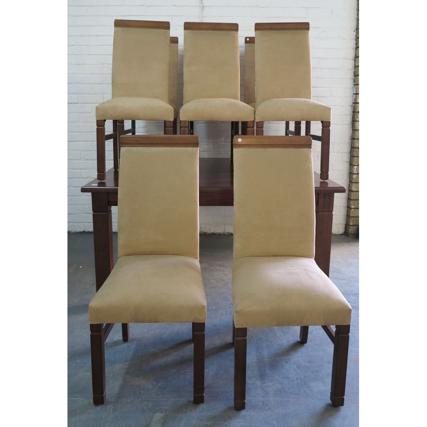 DINING TABLE WITH 8 CHAIRS,
