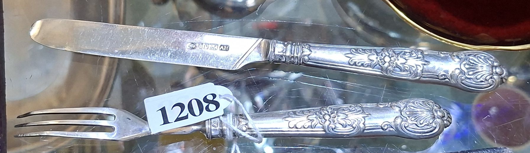 Georgian Sterling Silver Childs Knife And Fork Set