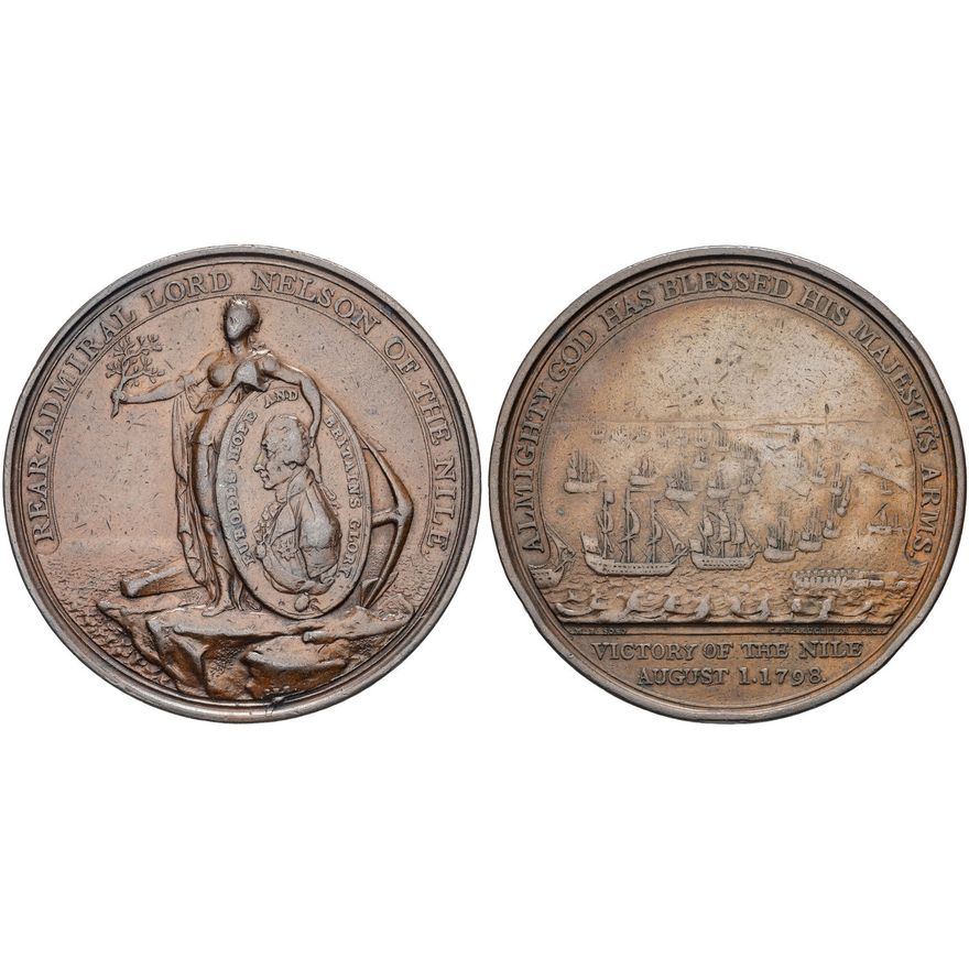 England, Davison’s ‘Battle of the Nile’ Medal, 1798,  VF