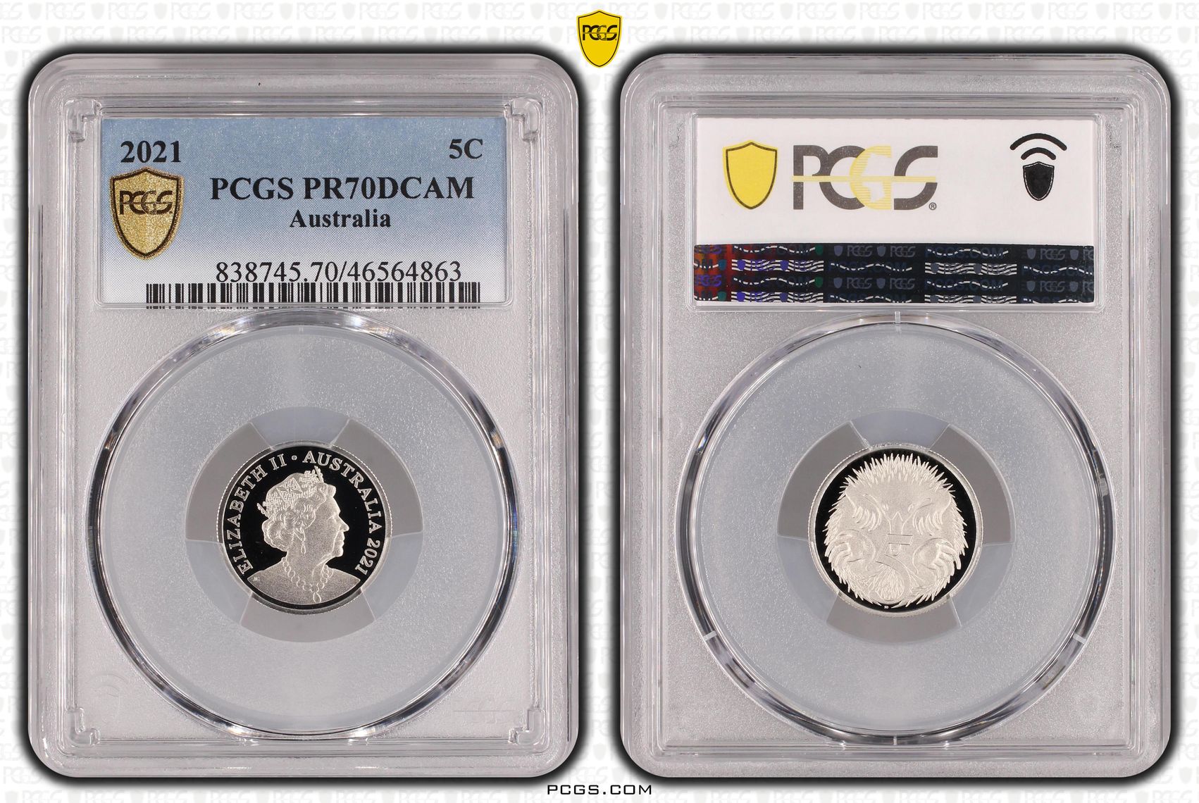 Five Cent, 2021, PCGS PR70DCAM