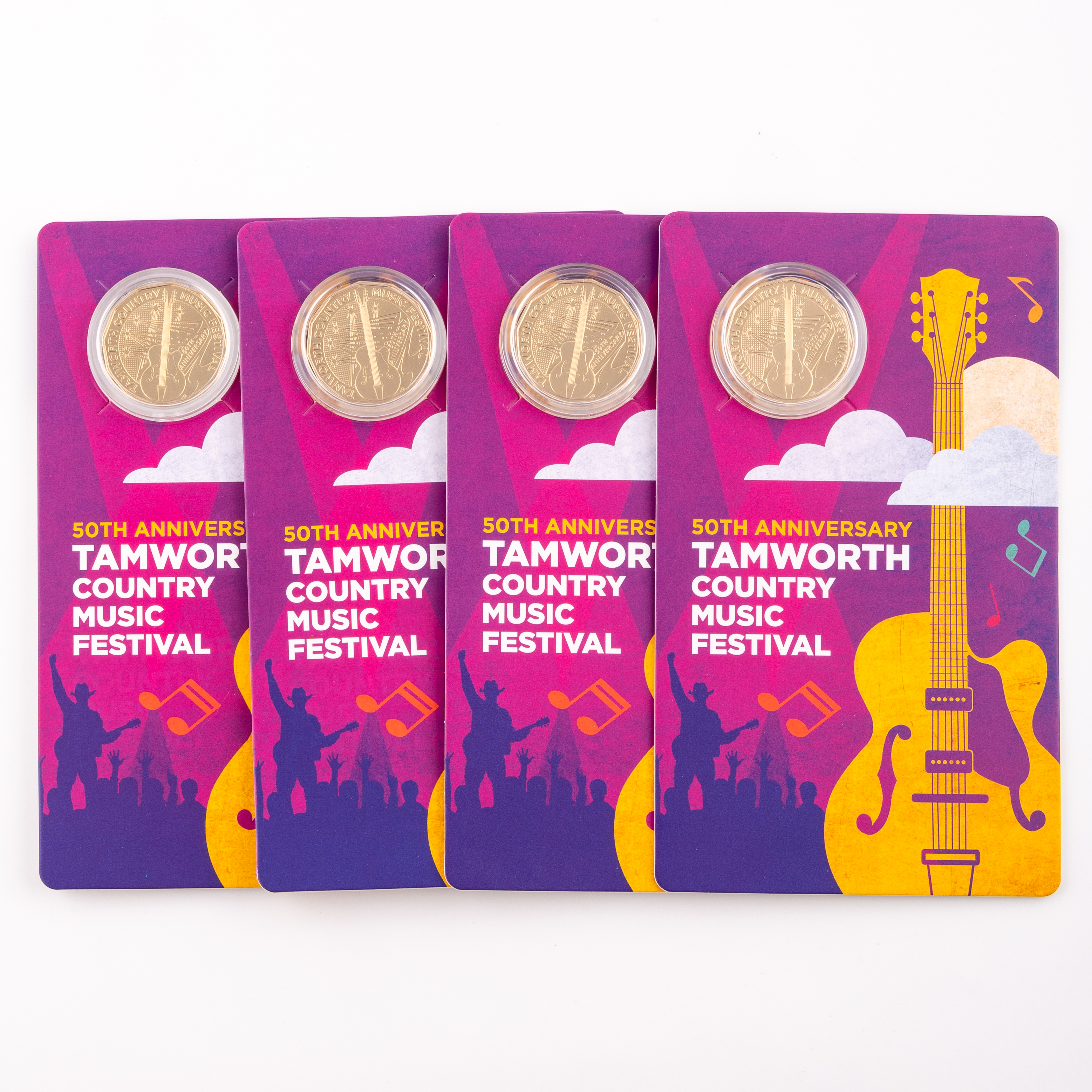 196 · Elizabeth II, 50th Anniversary - Tamworth Country Music Festival, Fifty Cents, 2022,  UNC