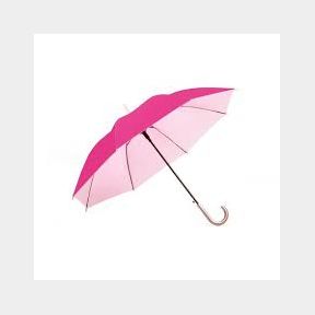 Alice Umbrellas 16 Panel Pagona Hook Handle Umbrella - Light Pink-50593/438 B1(s3)
